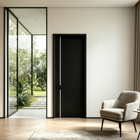 Porte battante intérieure sans cadre, écologique, insonorisée, résistante à l'humidité et à l'eau, pour salon et chambre de maison résidentielle