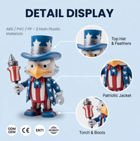 Figurine en vinyle personnalisée, fabricant de figurines d'action, statue de personnage Aigle à rayures étoilées pour festival, jouet en gros, souvenir
