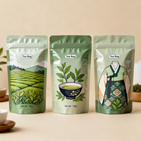 Sachet Doypack Personnalisé de Qualité Alimentaire avec Fermeture Éclair pour Emballage de Thé en Plastique, Impression Numérique – Vente Chaude