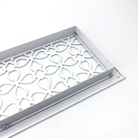 Grille de retour d'air décorative en alliage d'aluminium sur mesure avec motifs découpés artistiques