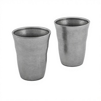 YolecenFactory Tasse à bière/thé vintage personnalisable OEM en acier inoxydable 304, petite taille, double paroi, pratique pour les voyages et l'extérieur