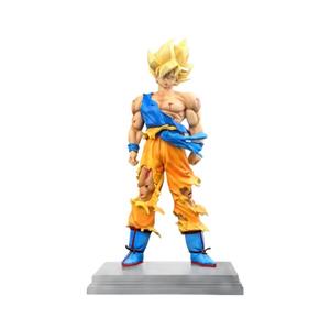 Estatua Coleccionable de Goku Super Saiyan de la Marca CK con <span class=keywords><strong>Cicatrices</strong></span> Corporales y Modelo Decorativo de Alta Calidad para Entusiastas del Anime - Product Image 1