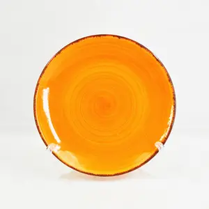 Керамическая посуда для отеля, тарелка с рисунком пирога, оптовая продажа