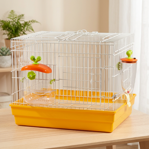 745-B Rabbit Ferret & Chinchilla <b>Carrier</b> with Plastic Tray Breathable Design Plastic & Metal Construction - Product Image 3