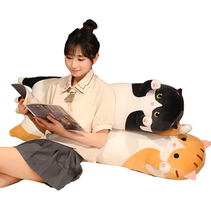 Grand oreiller en peluche transfrontalier pour chien avec remplissage en coton PP, poupée de chiffon super douce pour cadeau de sommeil paresseux - Product Image 2