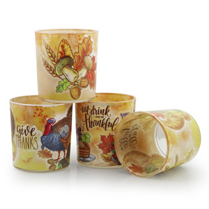 Bougies d'aromathérapie à la cire de soja sans fumée de qualité supérieure, modèle personnalisé, contenant de bougie en verre simple, bougie parfumée - Product Image 6