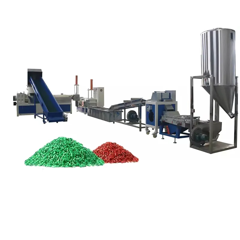 recycling waste bbs bb ball pvc pp eps pet wpc plastic wax pellet making granulator extruder pelletizing pelletizer machine