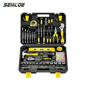Wholesale professional 108pcs household general tool set combination kits durable home repair toolbox mechanical tookit