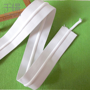 Hot bán 4cm đan dây rút ban nhạc đàn hồi với kéo Chuỗi có sẵn trong màu đen hoặc trắng màu cho vải - Product Image 4