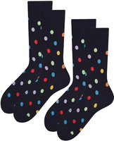 Chaussettes pour hommes classiques à pois, personnalisables avec faible MOQ, en coton et nylon tricoté jacquard, amusantes, populaires, pour la vie quotidienne et le sport