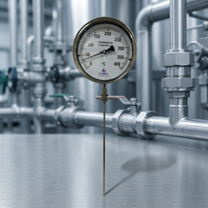 Industrial Food <b>Thermometer</b> 0-400C Dial with Stainless Steel Insertion Sensor IP65 - Product Image 2