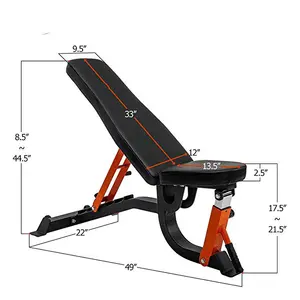 Zhaoyang Sports Adjustable Deluxe Bench with 6 Different ladder Adjustments