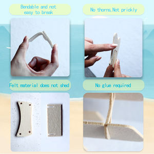 Casse-tête 3D pour enfants, Casse-tête 3D pour voilier en feutre, Kit fantaisie de bricolage, Chef-d 'œuvre d'<span class=keywords><strong>art</strong></span> en feutre, Casse-tête 3D pour voilier - Product Image 5