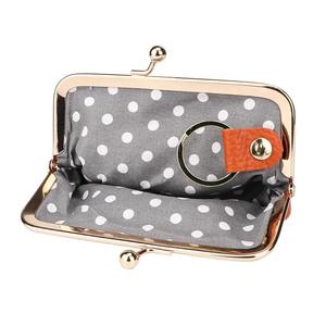 Monedero AndoBag para Mujer, de Cuero Vacuno Genuino, Bolso de Mano Elegante para Dama, Mini Bolsa para Guardar Lápiz Labial con Cierre de Beso 1472 - Product Image 4