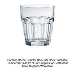 แก้วบาร์ Bormioli Rocco Rock ขนาด 27 ซล. แบบทนความร้อน ซ้อนกันได้ สูง 9.5 ซม. เส้นผ่านศูนย์กลาง 8 ซม. - Product Image 2