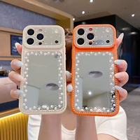 Étui de luxe scintillant en cristal et perles pour iPhone 18 17 16 15 14 13 12 11 Pro Max – Série Coque de Téléphone Fille