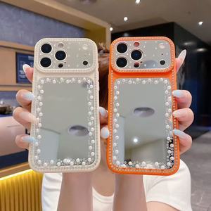 Funda de Lujo con Purpurina, Cristales, Diamantes y Perlas para <span class=keywords><strong>iPhone</strong></span> 18 17 16 15 14 13 12 11 Pro Max - Product Image 3