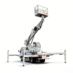 Camión con Plataforma Elevadora Isuzu Elf de 33m Certificado ISO, Vehículo con Elevador Aéreo de 35m, Sistema Hidráulico de Alta Seguridad para Trabajos en Altura - Product Image 1