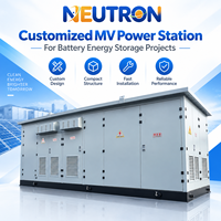 Sous-station préfabriquée NEUTRON 33kV 50Hz prête à l'emploi sur réseau, à déploiement rapide, pour centrale électrique autonome et stockage d'énergie