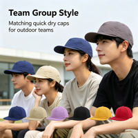 Topi Snapback 5 Panel Bahan Nylon Anti Air Kustom Berkualitas Tinggi Tanpa Struktur Pinggiran Datar Model Baseball Grosir
