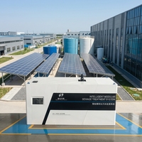 Système de traitement des eaux usées MBBR conteneurisé avec moteur de pompe 2000L/heure 5kW, machine modulaire pour eaux usées pour camp industriel et complexe hôtelier