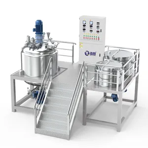 ZT-1000L cream making machine homogenizer mixer machine fixed type vacuum emulsifying machine