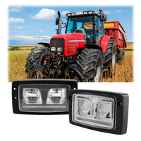 Phare LED ECE 3713137M1 pour Massey Ferguson 34W, faisceau haut/bas 6000K, phare LED pour tracteur 3X5