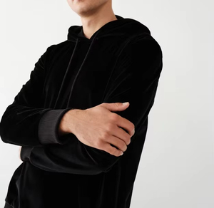 Vendita calda di ricamo Tech felpe con cappuccio Anime felpe con cappuccio <span class=keywords><strong>da</strong></span> uomo personalizzate piena stampa e pantaloncini - Product Image 3