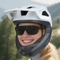 Casque de vélo de montagne certifié CE EN1078, détachable, intégral, pour BMX, descente, VTT, avec visière, casque de vélo tout-terrain