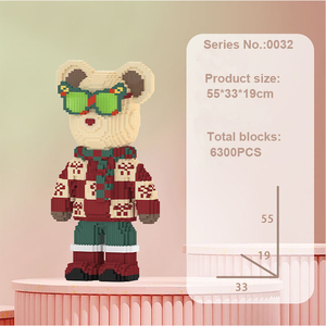 Bán Buôn Lắp Ráp DIY Micro Xây Dựng Khối Cho Kid Mini Gạch Gấu 46Cm Loạt 3D Dễ Thương Động Vật Gạch Đồ Chơi Sản Xuất Tại Trung Quốc - Product Image 4