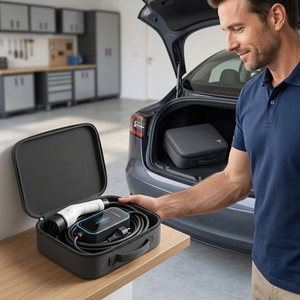 Prix <span class=keywords><strong>d</strong></span>'usine - Chargeur EV portable 3,5-11 kW - Courant réglable 8A-32A - Type 1 Type 2 GBT - Charge rapide - EVSE mobile - Étanche - Product Image 4