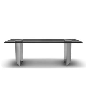 تصميم عصري عالي الجودة ، 12 من أعلى الزجاج المقسى ، حجم كبير لأثاث غرفة الطعام في المنزل - Product Image 1