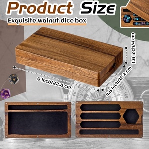 Hot Selling Factory Direct Custom Clear Plastic PC Injection Molded Rectangle Portable Country Style USA Origin Dice <b>Rolling</b> <b>Box</b> - Product Image 2