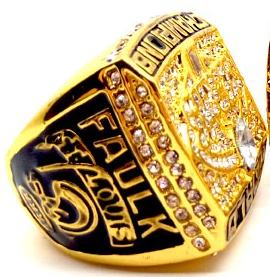 Anillo de Campeonato de los St. Louis Rams de 1999, Chapado en Oro Rosa, Aleación, Venta Directa del Fabricante, Colección de Recuerdos para Fanáticos - Product Image 2