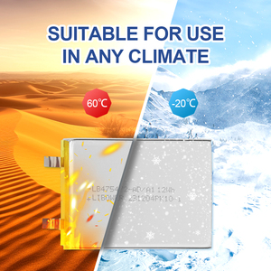 Kỹ thuật số có thể sạc lại Polymer <span class=keywords><strong>Lithium</strong></span> <span class=keywords><strong>Ion</strong></span> pin 4.35V 2600mAh Pouch Polymer Pin - Product Image 2