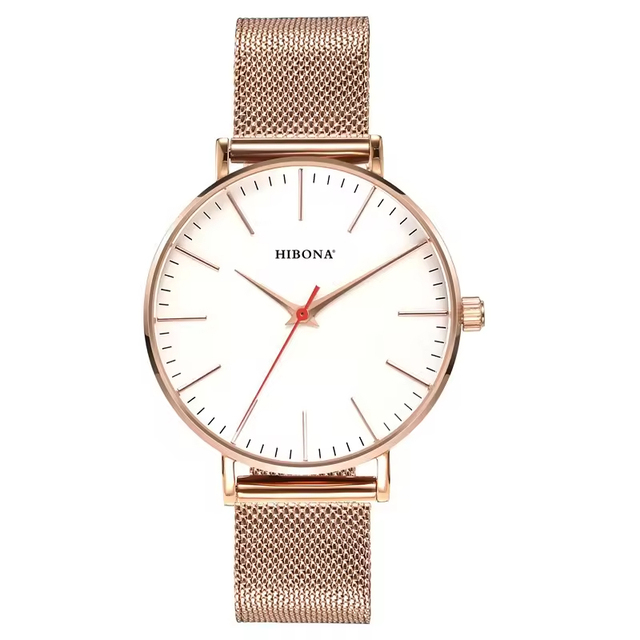 Factory Wholesale Minimalist Unisex Stainless Steel Band Quartz Watches Luxury Men's Watch