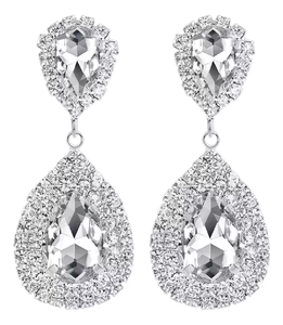 Fashionwholesale <span class=keywords><strong>Yiwu</strong></span> giá rẻ nhất đồ trang sức cưới thời trang sang trọng pha lê Rhinestone Vòng cổ bông tai vòng đeo tay bộ cho Bridal phụ nữ - Product Image 5