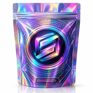 Bolsa de Mylar Sellada, Impermeable, de Polietileno, para Almacenamiento de Palomitas de Maíz y Gomitas, con Logotipo de Marca del Fabricante, 3.5 7 g - Product Image 1
