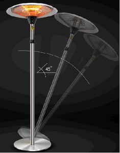2100W Paddenstoel Paraplu Elektrische Infrarood-/Buitenverwarmer Voor Garage Achtertuin Vrijstaande Terrasverwarmer Waterdicht - Product Image 2