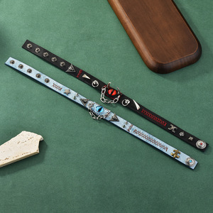 HR Eco-Friendly Silver Plated Blue-eyed Rivet <b>Collar</b> Harajuku Retro Unisex Pendant Necklace - Product Image 4