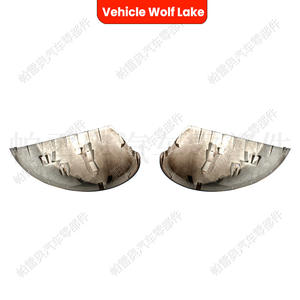 Cubierta de espejo retrovisor negra Vehicle Wolf Lake para Honda Civic 2022-2023, juego completo de ABS con cinta adhesiva de 3 m - Product Image 5