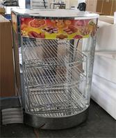 Équipement de restauration, mini vitrine de présentation d'aliments, vitrine chauffante pour en-cas avec affichage de la température