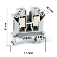 Connecteur de terminal à vis combinée ak10n, terminal universel Din Rail de 0.5 — 10 mm2, peut être assemblé en produits finis