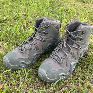 Bottes de désert basses en daim véritable gris TSB07, chaussures tactiques en cuir, randonnée en plein air - Product Image 6