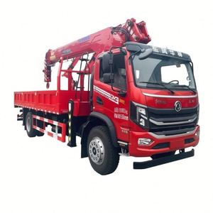 Camion grue Dongfeng DV3 4x2 avec grue à flèche droite à 5 sections de 10 tonnes pour la transplantation de semis et le levage de matériaux de construction - Product Image 1