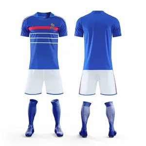 wholesale Club polypropylene fiber Retro Football Shirt China Vintage Custom Football soccer wear