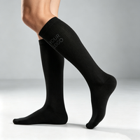 Chaussettes de compression graduée personnalisées, hauteur genou, côtelées, respirantes, pour le soutien des jambes, idéales pour infirmières, la course et les voyages, pour hommes et femmes