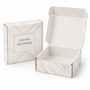 Manufacturer Custom Logo Mailer Box Recyclable Corrugated Paper Shipping Kraft Color Box Packaging Vietnam for Jewelry Cosmetics - Product Image 1