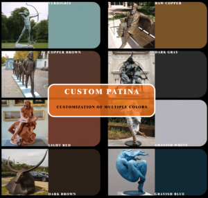 Escultura de Vaso de Metal Personalizada em Bronze com Formato de Esfinge, Vaso de Cobre para Decoração de Pátio de Villa - Product Image 4