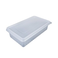 Boîte rectangulaire jetable pour tiramisu avec couvercle, emballage alimentaire sûr pour pâtisseries, mousses, gâteaux mille-feuilles, sushi et chewing-gum, transparente